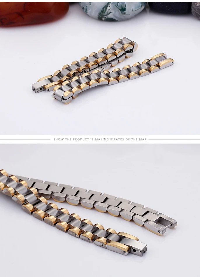 Klassisches Herren Armband aus Titanstahl, Persönlichkeitsmode. Stilvolles und langlebiges Accessoire für den modernen Mann, unterstreicht Ihren individuellen Look.