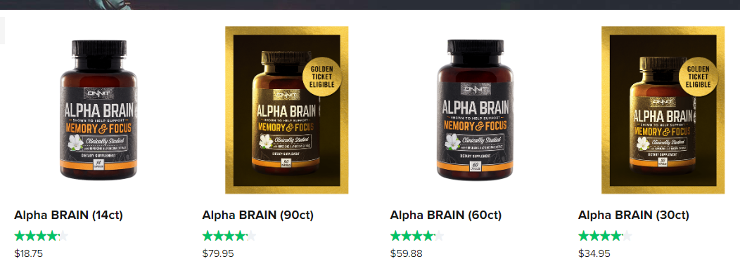 Alpha Brain Doses