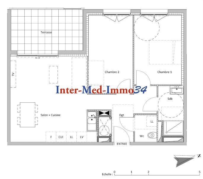 Vente appartement 3 pièces 61 m² à Agde (34300), 280 000 €