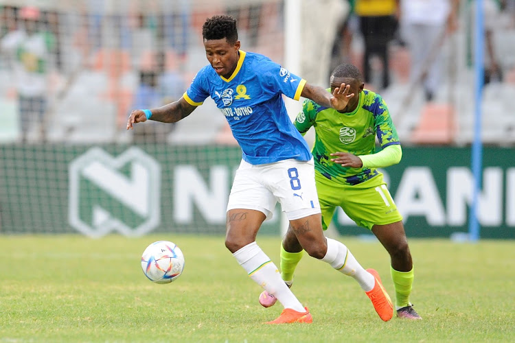 Bongani Zungu of Mamelodi Sundowns during 2023 Nedbank Cup match against Marumo Gallants at the Free State Stadium in Bloemfontein on Thursday.