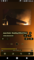 Poweramp v3 skin gold Screenshot