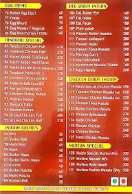 New Naidu Hotel menu 1