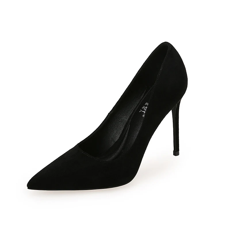 Damesschoenen met spitse hak en stilettohak Effen kleur Zaken- en vrijetijdsschoenen Elegante enkellaagse damesschoenen voor vrouwen