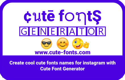 彡 Cute Fonts Generator【Copy 𝓪𝓷𝓭 Paste】⚡ small promo image