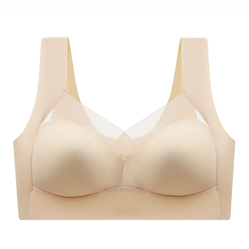 Calcinha modeladora feminina de peça única com bojo fixo, costas de renda, segurança sem costura, beleza e conforto.