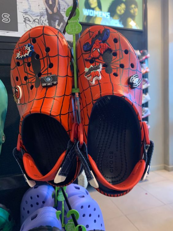 other picture of the spiderman crocs