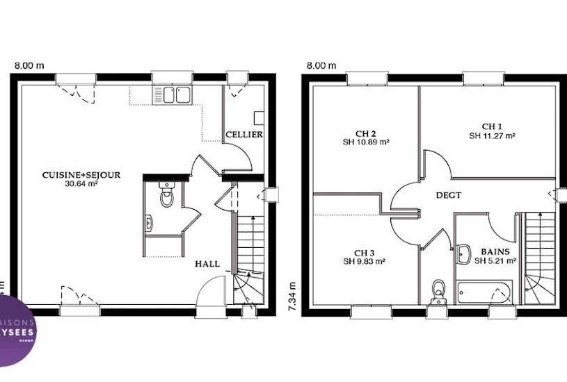  Vente Terrain + Maison - Terrain : 578m² - Maison : 109m² à Tonnay-Charente (17430) 