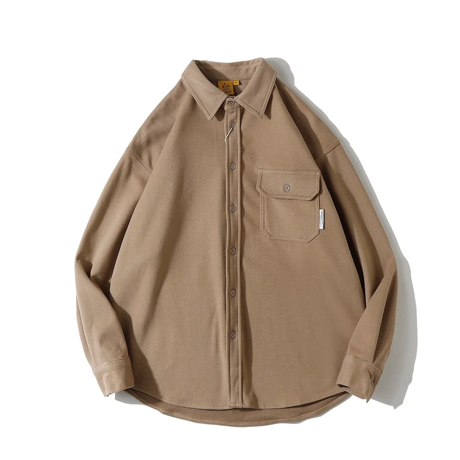 Veelzijdige Heren Casual Shirtjas met Lange Mouwen. Comfortabel, stijlvol en ideaal voor diverse gelegenheden. Een onmisbaar kledingstuk.
