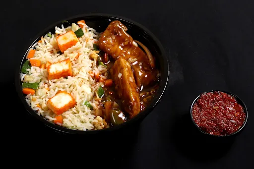 Paneer Manchurian Rice Bowl