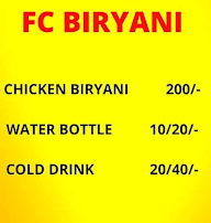 FC Biryani menu 1