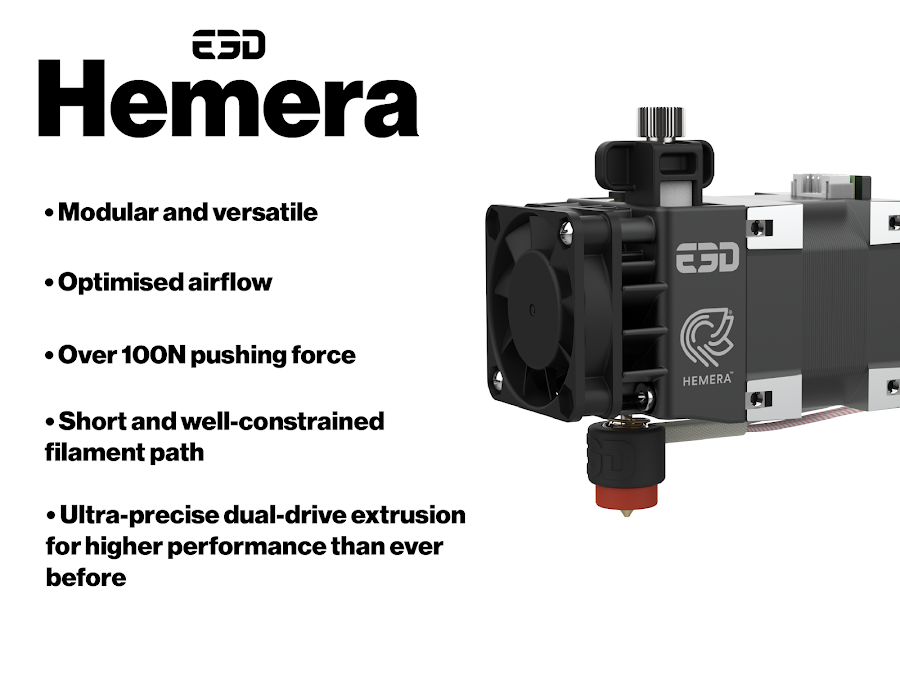 E3D Hemera Dual Drive Extruder and Hotend Full Kit (12v)