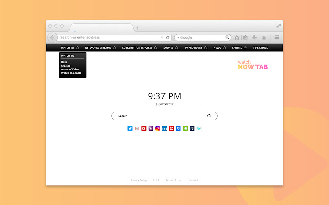 WatchNowTab Extension