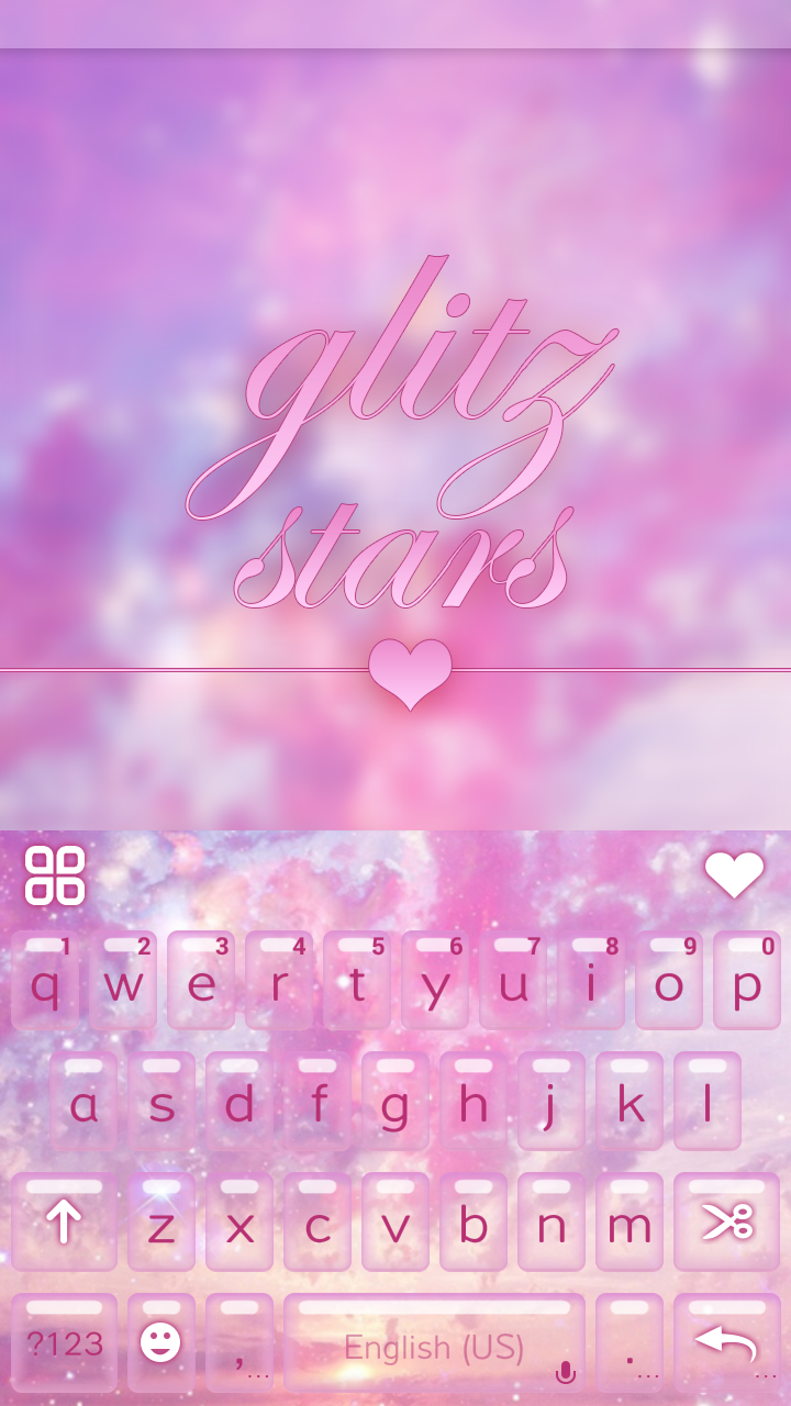Glitz Star Emoji KeyboardTheme Screen 2