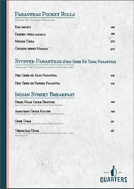 Quarters Pauva Bar menu 5