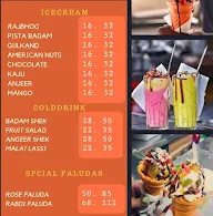 Shri Bherunath Mix Icecream menu 1