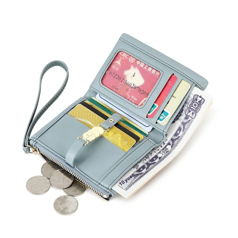 Large Capacity Versatile Trendy Multi functional Short Soft Leather Wallet, perfect for everyday use, stylish and practi
