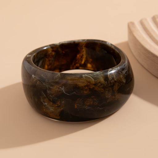 Title 4, Retro Irregular Blooming Bracelet Round, a uniq...