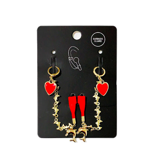 Title 4, Creative Alloy Earrings Bluetooth Headset Anti-...