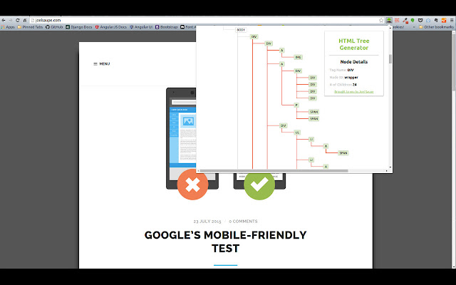 HTML Tree Generator chrome extension