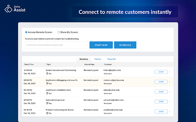 Zoho Assist screenshot 1