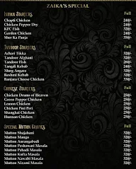 Zaika menu 3