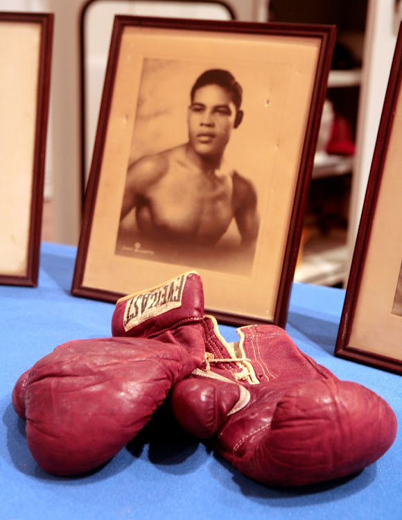 Brown Bomber's Gloves, Boxing gloves belonging to Joe Louis…