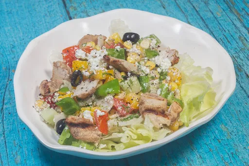 Peri Peri Paneer Salad With Charred Corn