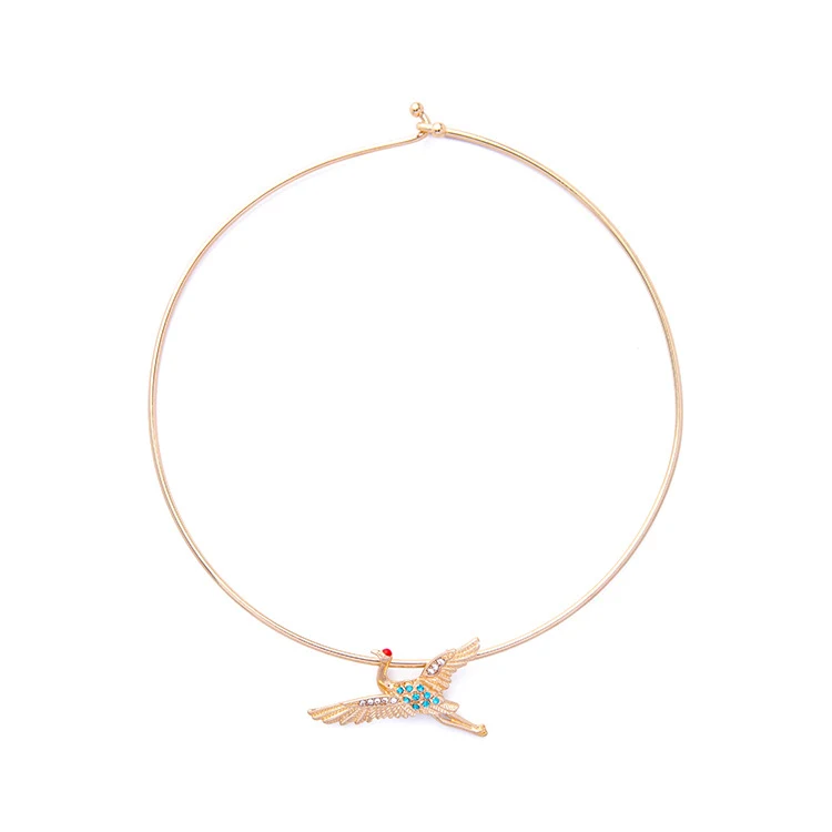 Diamond Bird Alloy Collar