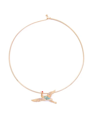 Diamond Bird Alloy Collar - 0
