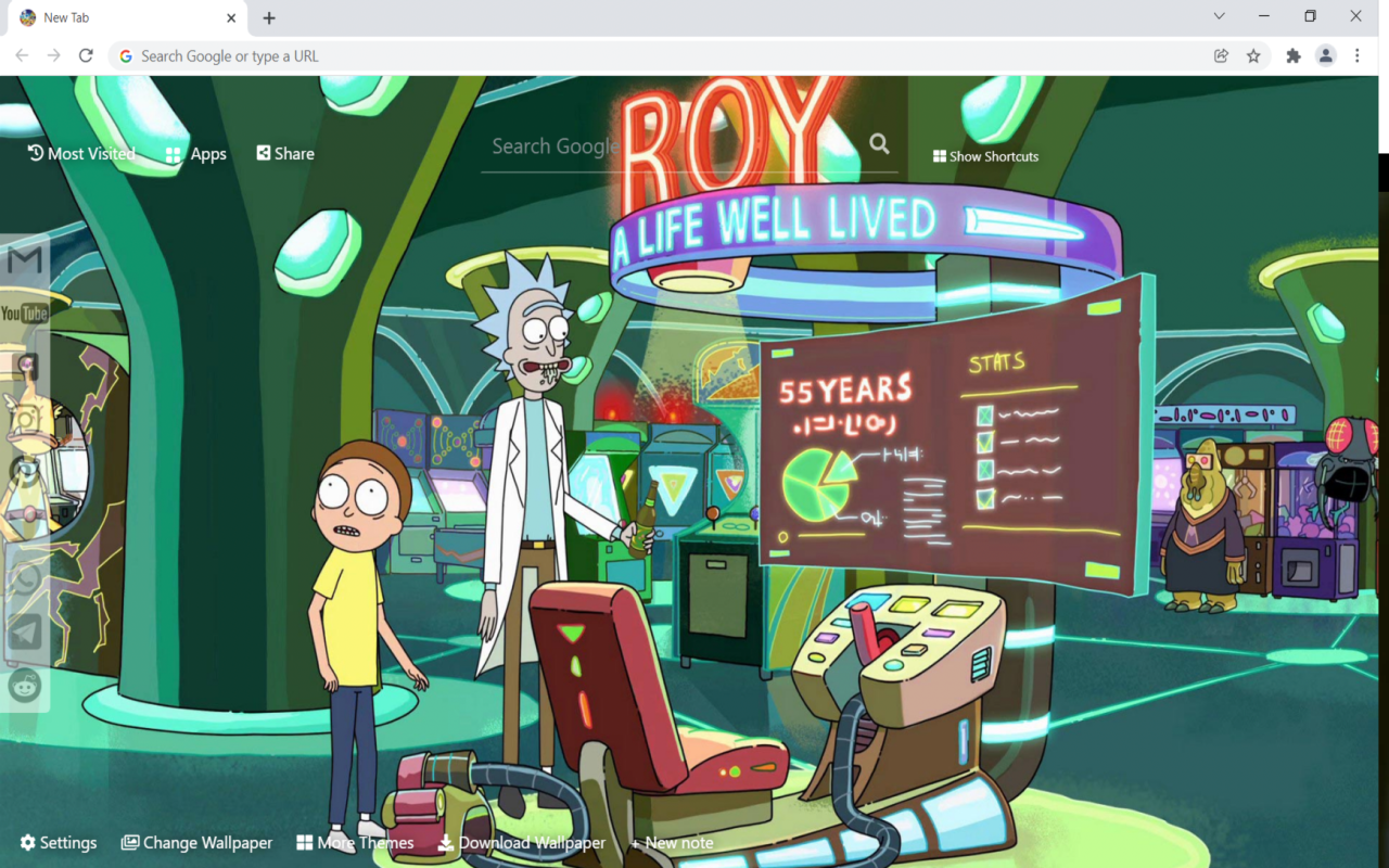 Rick and Morty Wallpaper HD New Tab Preview image 1