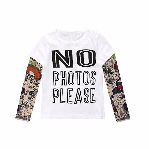 Title 2, Mens Tattoo Long Sleeve Stitching Top, offerin...