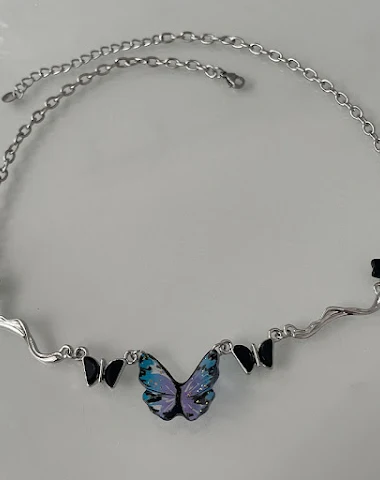 Collar XINGX con puntada de maripos - 1