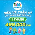 [Toàn Quốc] - Evoucher Tiniworld Và Tinipark - Siêu Vé Thần Kỳ Vui Chơi Thả Ga Gói 01 Tháng Mgk01