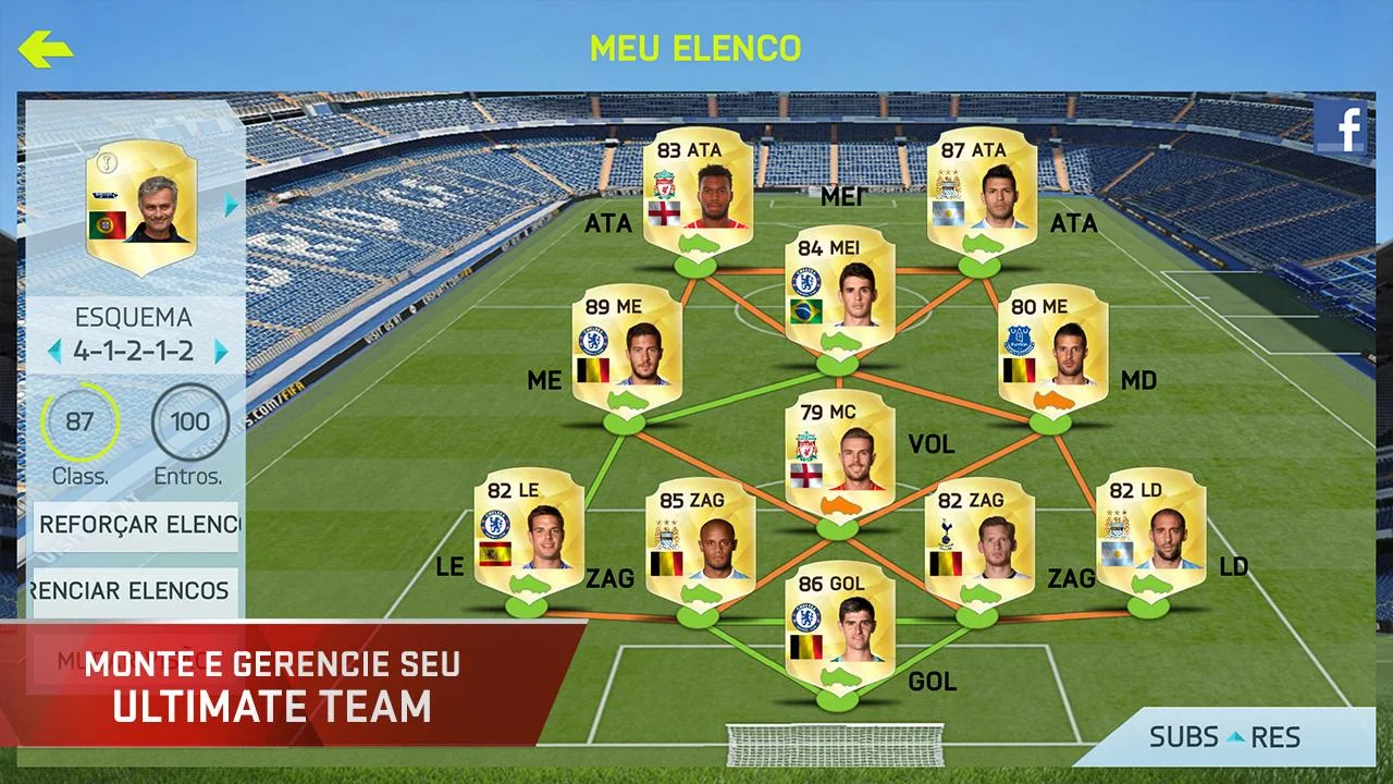   FIFA 15 Ultimate Team: captura de tela 