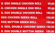 Lavish Kathi Roll menu 1