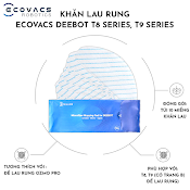 Khăn Lau Rung Cho Robot Ecovacs Deebot T8 Series, T9 Series - Phiên Bản Quốc Tế - Hàng Chính Hãng Nhập Khẩu