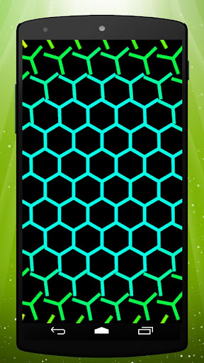 Neon Honeycomb Live Wallpaper