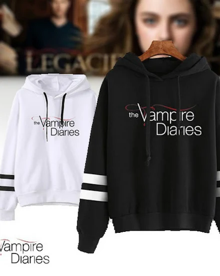 Fashion Women Hoodies Sportwear The Vampire Diaries Print... - 2