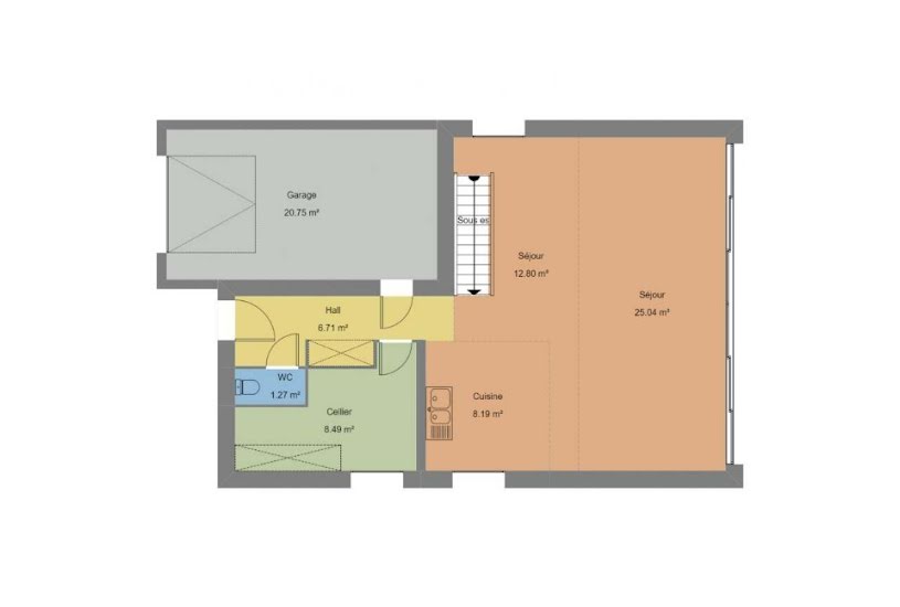  Vente Terrain + Maison - Terrain : 392m² - Maison : 114m² à Romagné (35133) 