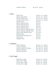 Indian Spicy - Food Point menu 7