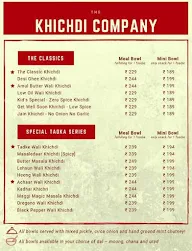 The Khichdi Company menu 1