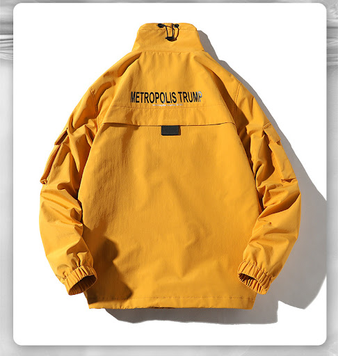 Title 5, Mens Letter Print Stand Collar Pullover Jacket...