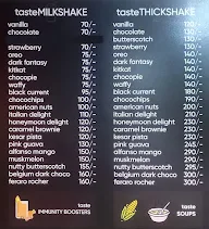 Taste Tea menu 1