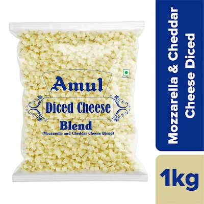 Amul Blend Diced Cheese - 1 kg