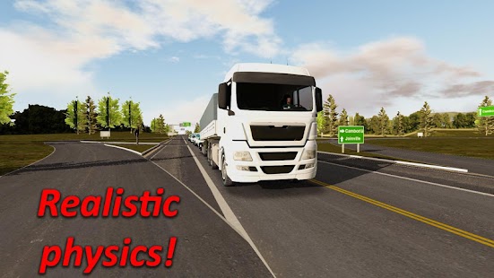 Only  in this game you can feel like a real king of the road Heavy Truck Simulator v1.51 apk mod obb data