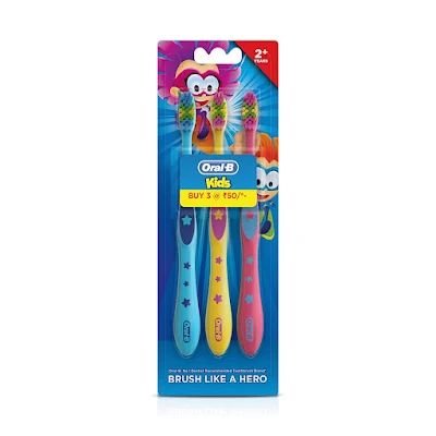 Oral-B Oral B Kids Toothbrush, Extra Soft - 3 pc