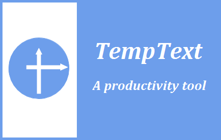 TempText chrome extension