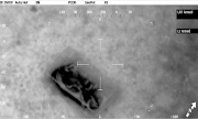 An infrared picture shows how hot areas - due to maggot activity - are picked up, enabling police to find human remains.
