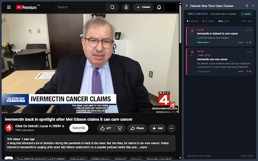 Claimek: Real-Time Claim Checker screenshot 1
