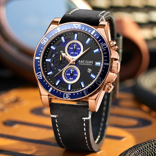 Title 5, Mens Fashion Big Dial Belt Sports Watch, Water...